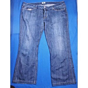 Vintage ANTIK DENIM Men's Jeans Button Fly Blue Jeans Metal studs  Size 42